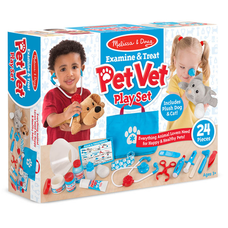 Melissa & Doug Examine And Treat Pet Vet Play Set 8520